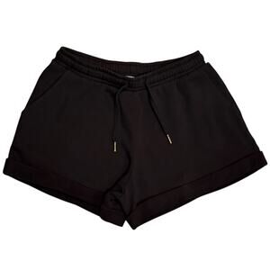 WeWoreWhat Black Sweat Shorts Cozycore Comfy Loungewear Size Small
